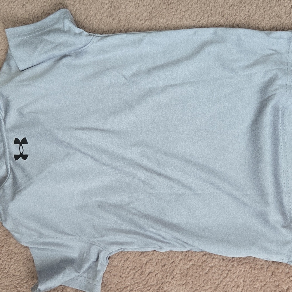 Under Armour Kids Red And Grey  Polo Shirt Size 7 And Xs - Picture 8 of 8